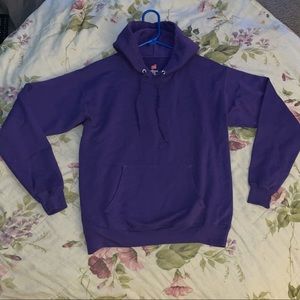 Plain Purple Hoodie size small Hanes
